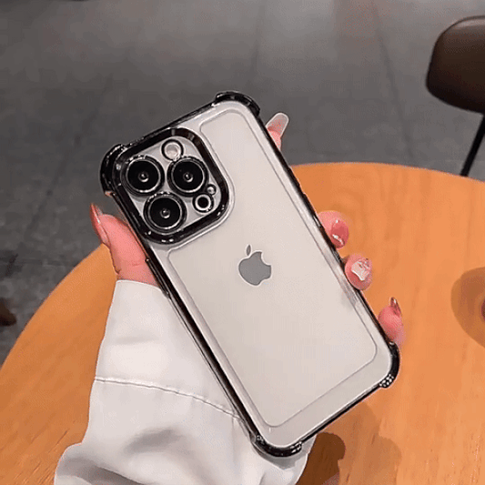 Electroplate Transparent Case For iPhone