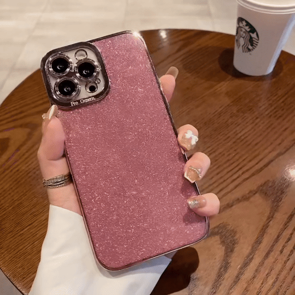 Glitter Soft Electroplate Case For iPhone