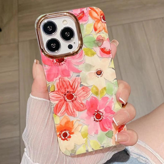Flowers Transparent Phone Case For iphone